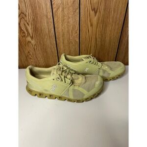 On Cloud Running Shoes Womens 9 Lime Yellow Swiss Engineering Sneakers Low Top